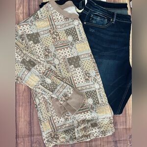 Plus Size Printed Top